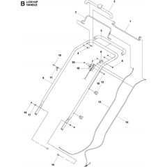 Handle Assembly for Husqvarna LC 551SP