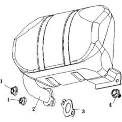 Muffler Assembly for Loncin LC2000i