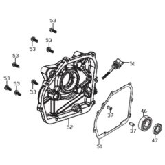 Crankcase Cover Assembly for Loncin LC25ZB21-1.7Q Pump