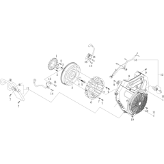 Flywheel Assembly for Loncin LC2V90FD