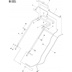 Handle Assembly for Husqvarna LC451 S