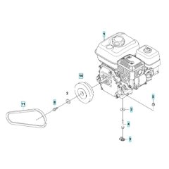 Engine Assembly for Husqvarna