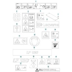 Decals for Husqvarna Compactor
