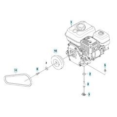 Engine Assembly for Husqvarna