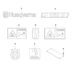 Decals for Husqvarna LF 160