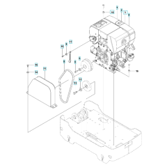 Engine Assembly for Husqvarna LG 204