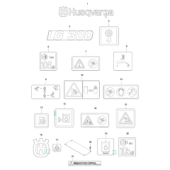 Decals for Husqvarna LG 300