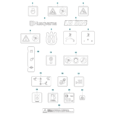 Decals for Husqvarna LG 504