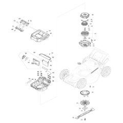 Battery, Motor Assembly for Makita