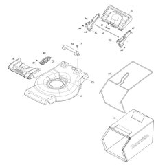 Deck Assembly for Makita LM004J
