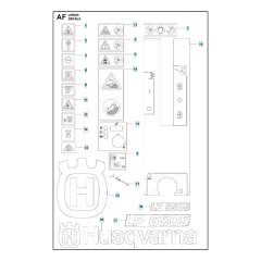 Husqvarna LP 6505 Decals