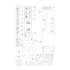 Husqvarna LP 7505 Decals