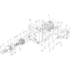 Engine and Pump Assembly