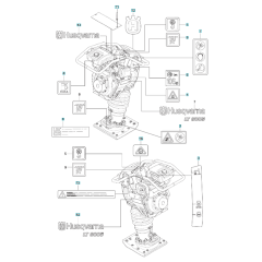 Decals for Husqvarna LT 8005 II