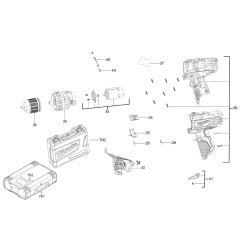 Milwaukee M12BDD Assembly