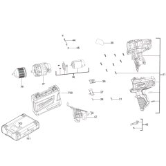 Milwaukee M12BPD Assembly