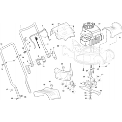Handle & Controls for Husqvarna M145 SV
