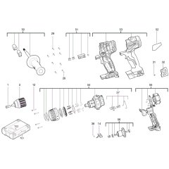 Milwaukee M18BLPD2 Assembly