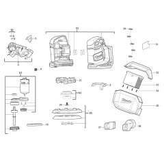 Milwaukee M18BOS125 Assembly