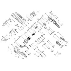Milwaukee M18FCHS Chainsaw Assembly