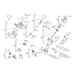 Milwaukee M18FHS20 Chainsaw Assembly