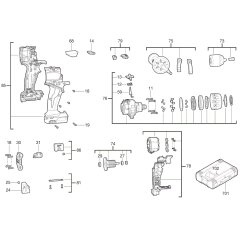 Milwaukee M18ONEPD3 Assembly