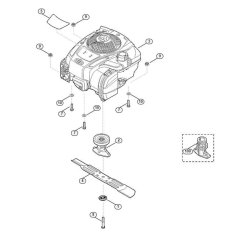 Engine and Blade for Viking MB 253.1