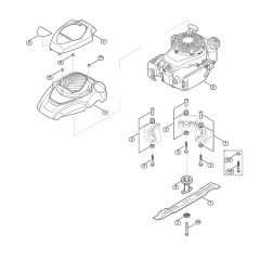 Engine and Blade for Viking Mowers