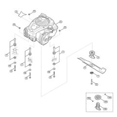 Engine and Blade for Viking MB 448.1 T