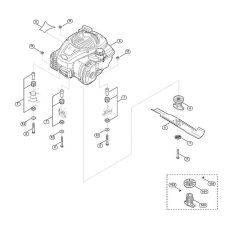 Engine and Blade for Viking MB 448.1