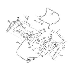 Handle Upper Part for Viking Mowers