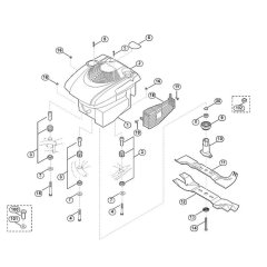 Engine and Blade for Viking MB 545.0