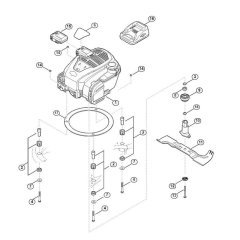 Engine and Blade for Viking MB 545.1 VE