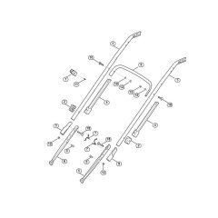 Handle Lower Part for Viking Mowers