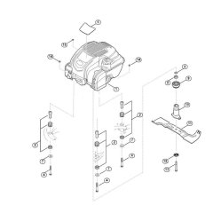 Engine and Blade for Viking MB 545.1