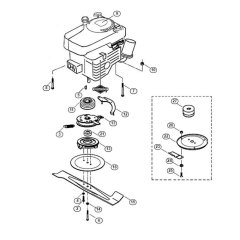 Engine and Blade for Viking MB 555 PRO