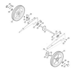 Rear Wheels for Viking MB 6.1 RV