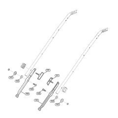 Handle Lower Part-1 for Viking Mowers