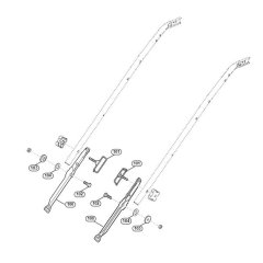 Handle Lower Part-1 for Viking Mowers