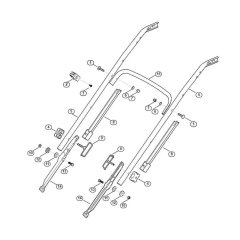 Handle Lower Part for Viking Mowers