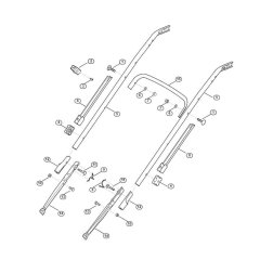 Handle Lower Part for Viking Mowers