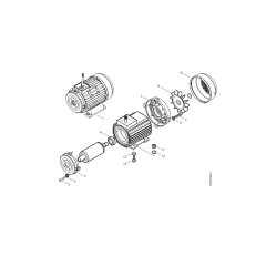 Motor Assembly for Nilfisk MC 8P