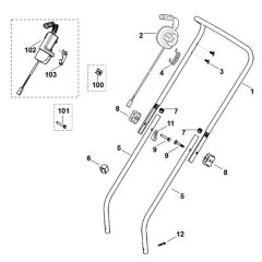 Handle Assembly for Viking ME 340