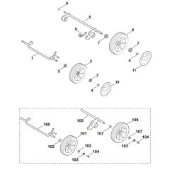 Chassis Assembly for Viking ME 545
