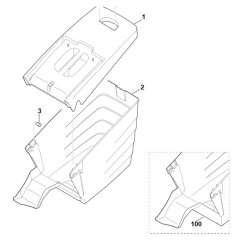 Grass Catcher Bag for Viking ME 545 C