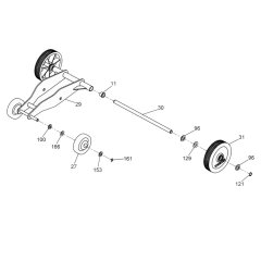 Wheel Assembly for Wacker MFSX14