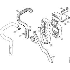 Flange Assembly for Stihl MM 55-Z