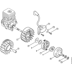 Ignition & Clutch for Stihl MM 55-Z