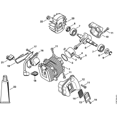 Cylinder & Ignition for Stihl 019T