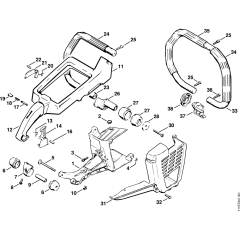 Shroud & Handle Frame for Stihl 075